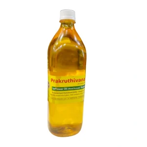 Prakruthivanam Wood Pressed Safflower Oil Kusuma Oil 1L